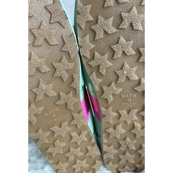 New Women’s Size 7.5 Mila Paoli Italy Genuine Leather Upper Sneaker Mint Green - Picture 3 of 4